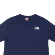 THE NORTH FACE Cropped Womens T-Shirt Blue S Online Hot Sale