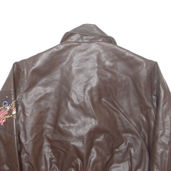 CLASS CLUB Boys Jacket Brown Faux Leather 6-7Y Fashion