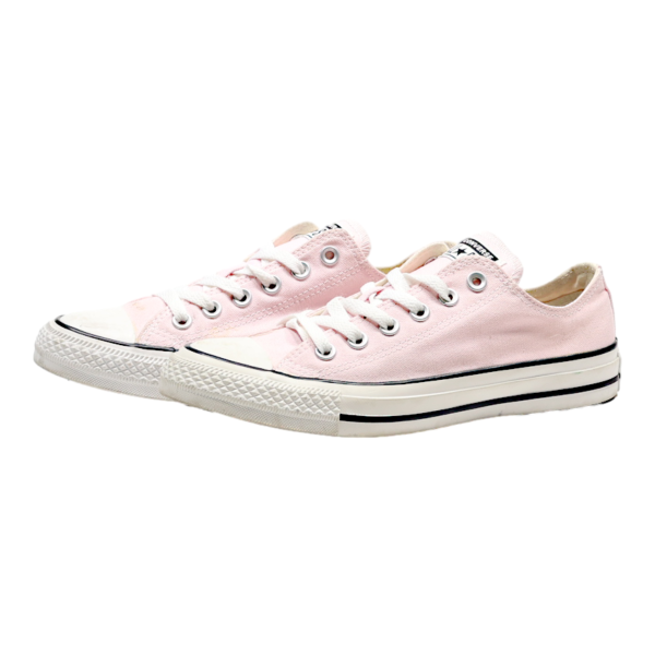 CONVERSE Low Top Trainers Pink Canvas Womens UK 5.5 For Sale