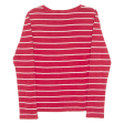 POLO RALPH LAUREN Striped Womens T-Shirt Red Long Sleeve L Online