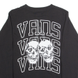 VANS Mens T-Shirt Black Long Sleeve XS Online Sale