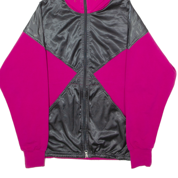 NIKE Womens Track Jacket Pink Hooded Colourblock M Discount