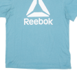 REEBOK Mens T-Shirt Blue Crew Neck L Online Hot Sale