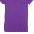 RALPH LAUREN Womens T-Shirt Purple M Hot on Sale