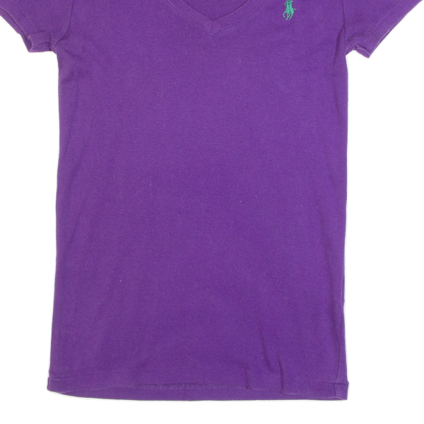 RALPH LAUREN Womens T-Shirt Purple M Hot on Sale