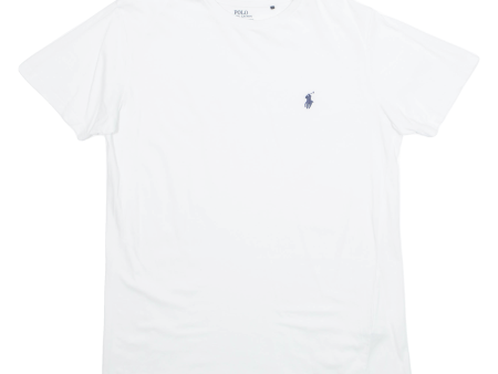 POLO RALPH LAUREN Mens T-Shirt White L For Sale