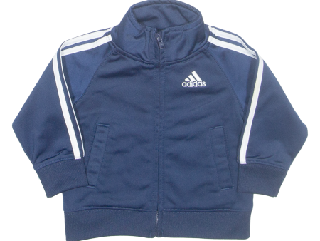 ADIDAS Boys Track Jacket Blue XXS Hot on Sale