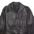 Womens Jacket Black Leather 90s UK 12 Discount