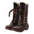 EL NATURALISTA Snow Boots Brown Leather Womens UK 3 Discount