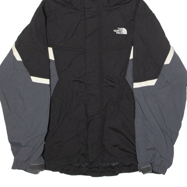 THE NORTH FACE Mens Ski Coat Black Nylon Hooded Colourblock L Online