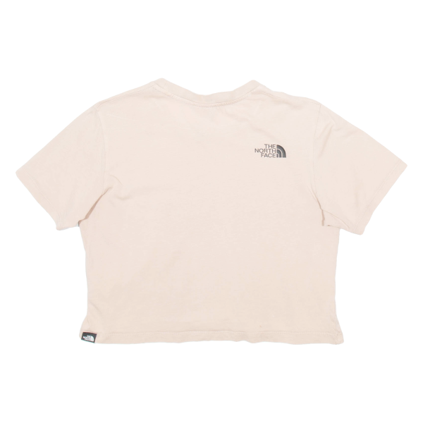 THE NORTH FACE CROPPED Womens T-Shirt Pink S For Cheap