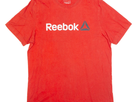 REEBOK Mens T-Shirt Red L Online