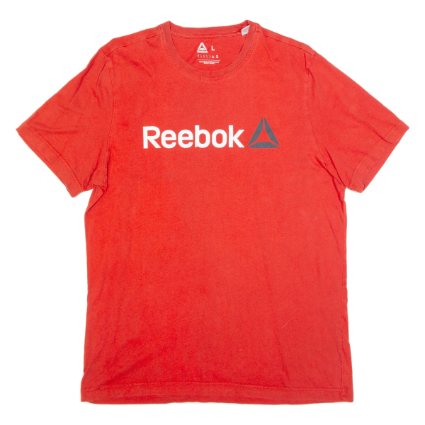 REEBOK Mens T-Shirt Red L Online