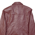 SILVERSTREAM LONDON Womens Jacket Maroon Leather M Discount