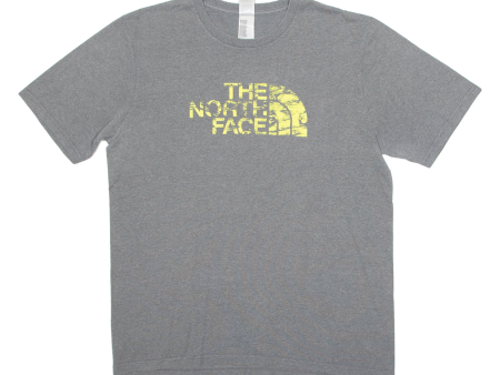 THE NORTH FACE Mens T-Shirt Grey Crew Neck L Fashion