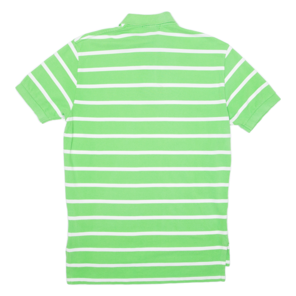 POLO RALPH LAUREN Mens Polo Shirt Green Striped S Fashion