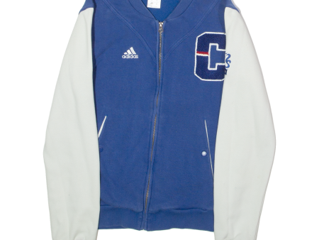 ADIDAS Chelsea F.C. Mens Varsity Jacket Blue Colourblock XS Online now