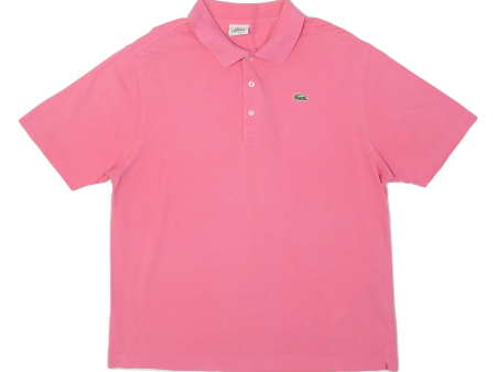 LACOSTE Sport Mens Polo Shirt Pink XL Cheap