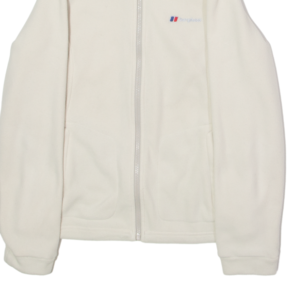 BERGHAUS Womens Fleece Jacket White UK 12 Fashion