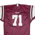 RISSLER Warrior Mens Jersey Maroon USA V-Neck Nylon 2XL on Sale