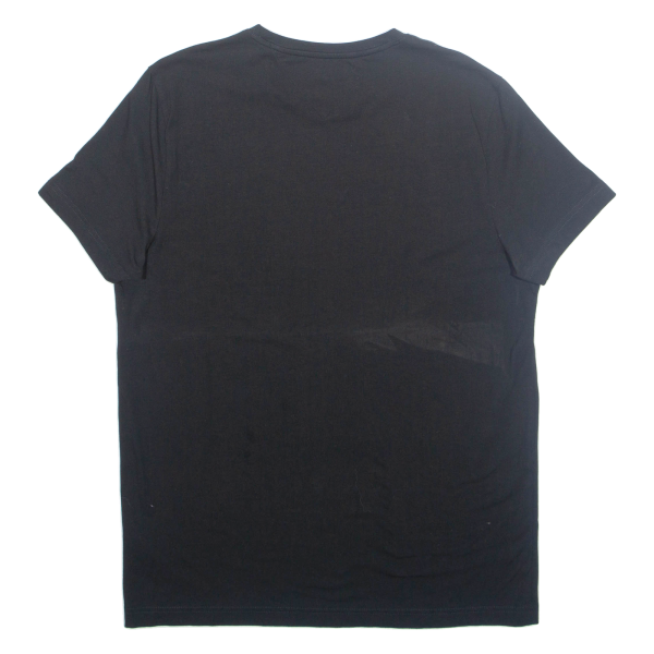 TOMMY HILFIGER Slim Fit Mens T-Shirt Black XL Hot on Sale