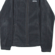 COLUMBIA Mens Fleece Jacket Black S Hot on Sale