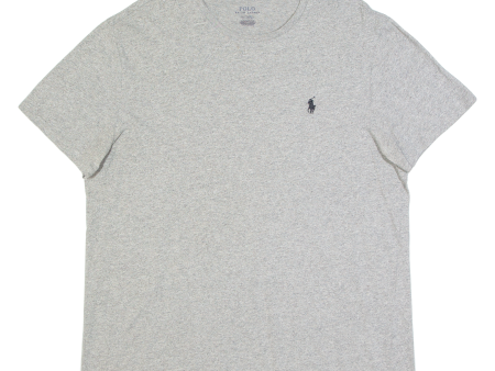 POLO RALPH LAUREN Mens T-Shirt Grey M on Sale