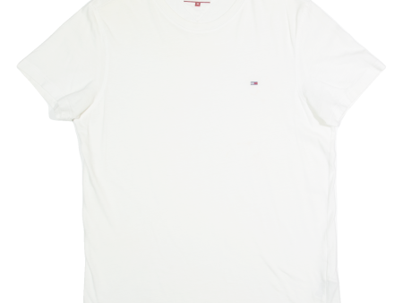 TOMMY HILFIGER Mens T-Shirt White M Online Hot Sale