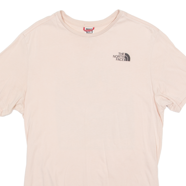 THE NORTH FACE Mens T-Shirt Pink Crew Neck M Hot on Sale