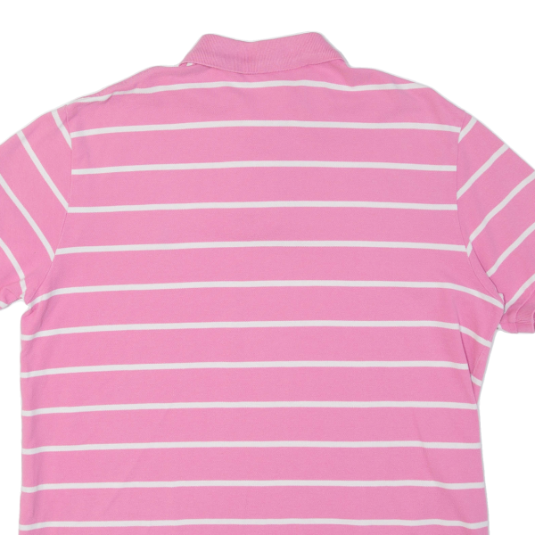 POLO RALPH LAUREN Custom Fit Mens Polo Shirt Pink Striped XL Cheap