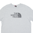 THE NORTH FACE Mens T-Shirt Grey Crew Neck 2XL Fashion