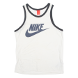 NIKE Mens Vest White Sleeveless Crew Neck M Cheap