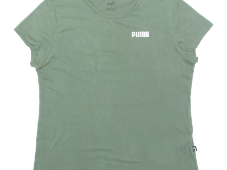 PUMA Womens T-Shirt Green M Online Hot Sale