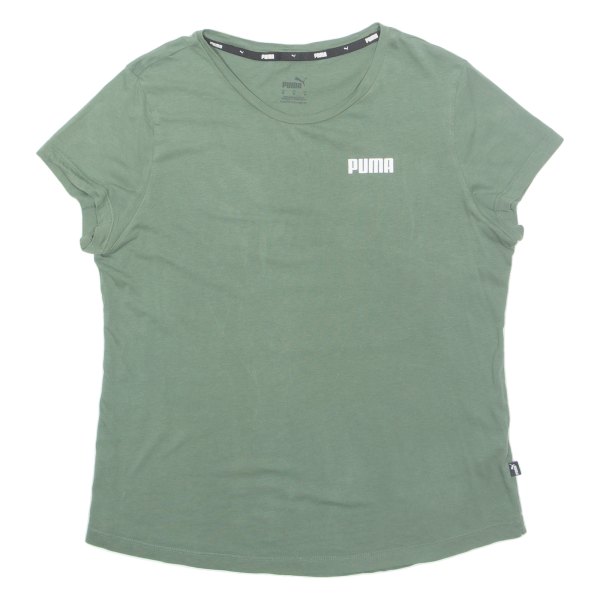 PUMA Womens T-Shirt Green M Online Hot Sale