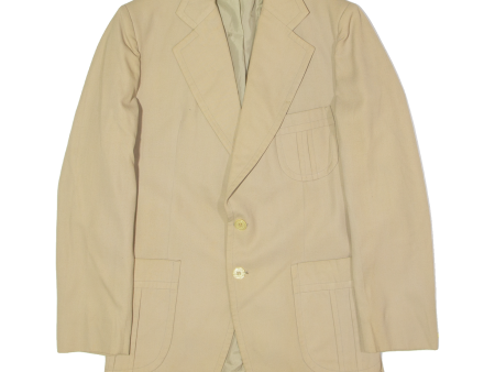 Mens Blazer Jacket Beige Twill M Online now