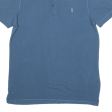 ALL SAINTS Mens Polo Shirt Blue L For Sale