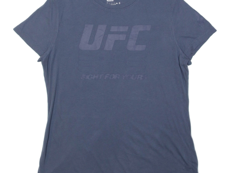 REEBOK UFC Boys T-Shirt Blue L For Sale