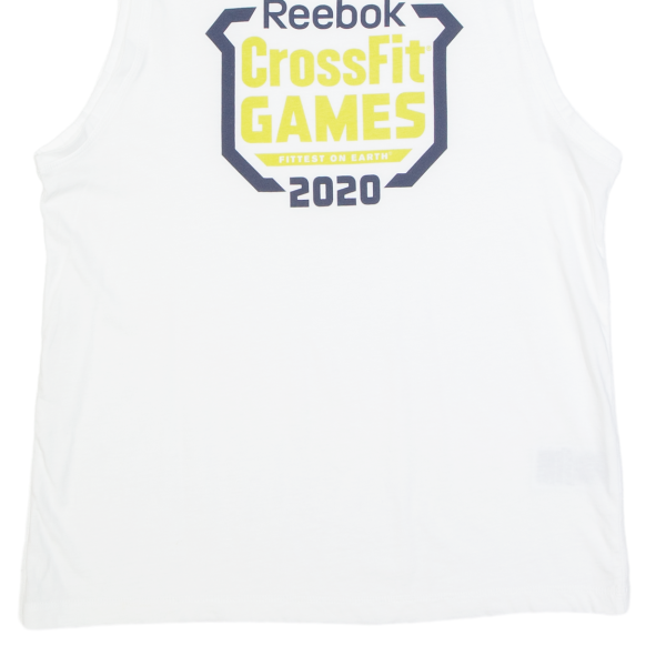 REEBOK Crossfit Games 2020 Mens Vest White Sleeveless M For Discount