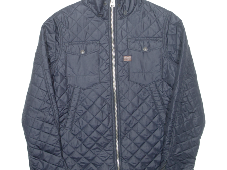 G-STAR RAW Mens Quilted Jacket Blue Nylon M For Sale