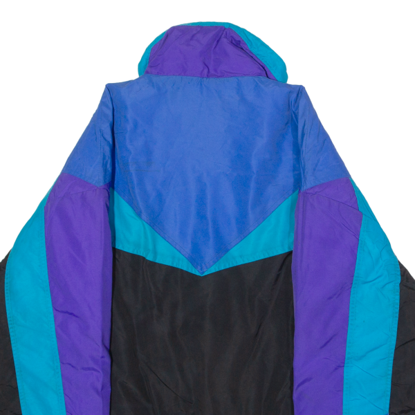 YAMAHA SPORTSWEAR Mens Ski Jacket Black Nylon 90s Colourblock 2XL Sale