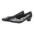 GABOR Court Heels Black Leather Womens UK 7 For Discount