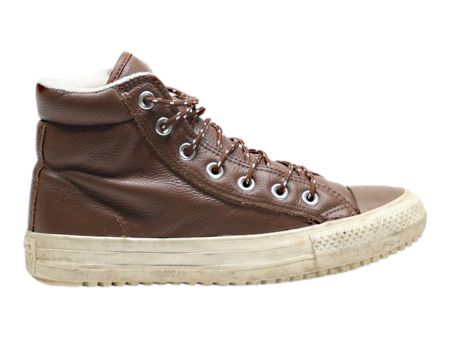 CONVERSE Chuck Taylor All Star High Top Trainers Brown Leather Womens UK 5 on Sale