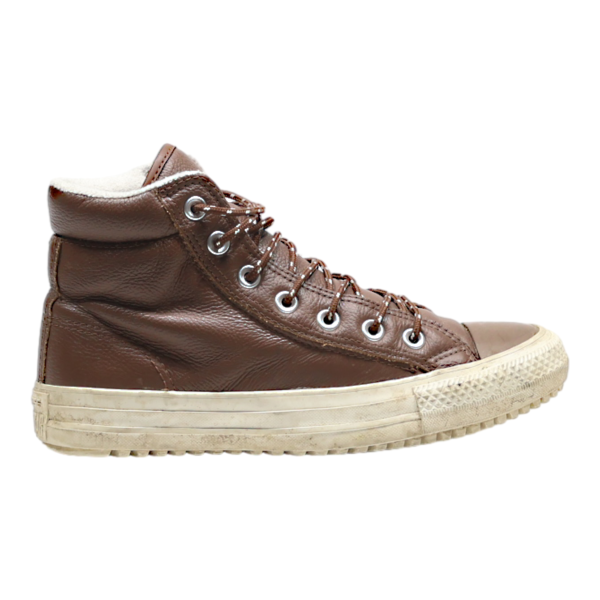 CONVERSE Chuck Taylor All Star High Top Trainers Brown Leather Womens UK 5 on Sale