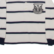 POLO RALPH LAUREN Boys Polo Shirt Cream Striped Long Sleeve 4Y Sale