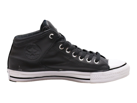 CONVERSE Chuck Taylor All Star High Top Trainers Black Leather Womens UK 7.5 Online Sale