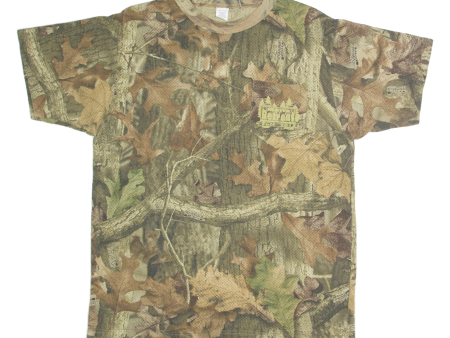 RETREAT Camo Mens T-Shirt Brown M Hot on Sale