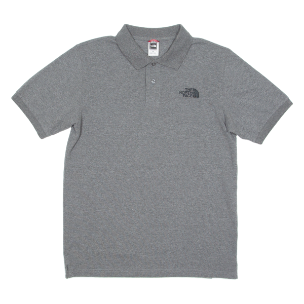 THE NORTH FACE Mens Polo Shirt Grey S on Sale