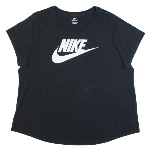 NIKE Womens T-Shirt Black XL Online Sale