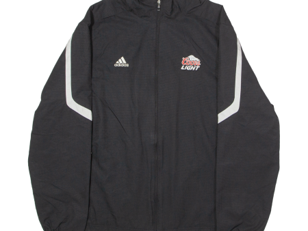 ADIDAS Coors Light Mens Windbreaker Jacket Black L For Sale