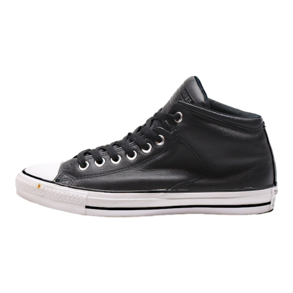 CONVERSE Chuck Taylor All Star High Top Trainers Black Leather Womens UK 7.5 Online Sale